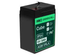 GreenCell® AGM 6V 5Ah VRLA batterij Accu voedingsaccu speelgoed voor kinderen Alarmsystemen