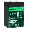 Green Cell® AGM 6V 4Ah VRLA batterij Accu voedingsaccu speelgoed voor kinderen Alarmsystemen