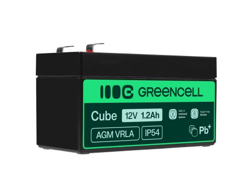 Green Cell® AGM 12V 1.2Ah VRLA batterij Accu voedingsaccu speelgoed voor kinderen Alarmsystemen