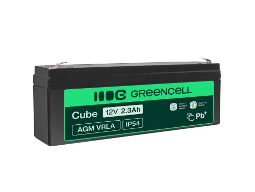 Green Cell® AGM 12V 2.3Ah VRLA batterij Accu voedingsaccu speelgoed voor kinderen Alarmsystemen