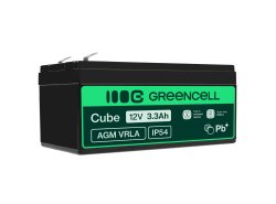 Green Cell® AGM 12V 3.3Ah VRLA batterij Accu voedingsaccu speelgoed voor kinderen Alarmsystemen