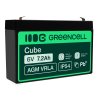Green Cell® AGM 6V 7.2Ah VRLA batterij Accu voedingsaccu speelgoed voor kinderen Alarmsystemen