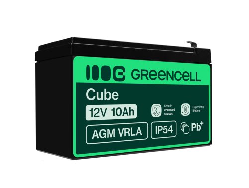 Green Cell® AGM 12V 10Ah VRLA batterij Accu voedingsaccu UPS geluidsinstallaties energiereserve Back-UPS