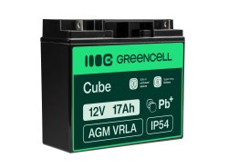 Green Cell® AGM 12V 18Ah VRLA batterij Accu voedingsaccu speelgoed voor kinderen Alarmsystemen