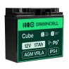 Green Cell® AGM 12V 18Ah VRLA batterij Accu voedingsaccu speelgoed voor kinderen Alarmsystemen