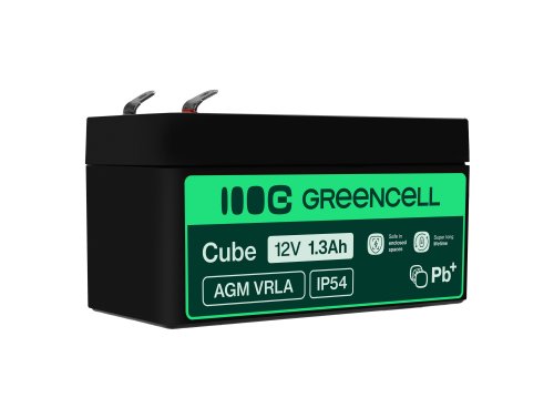 Green Cell® AGM 12V 1.3Ah VRLA batterij Accu voedingsaccu speelgoed voor kinderen Alarmsystemen
