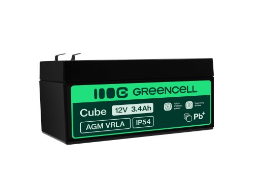 Green Cell® AGM 12V 3.4Ah VRLA batterij Accu voedingsaccu speelgoed voor kinderen Alarmsystemen