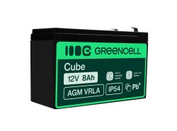 Green Cell® AGM 12V 8Ah VRLA batterij Accu voedingsaccu speelgoed voor kinderen Alarmsystemen