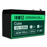 Green Cell® AGM 12V 8.5Ah VRLA batterij Accu voedingsaccu speelgoed voor kinderen Alarmsystemen