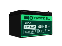 Green Cell® AGM 12V 10Ah VRLA batterij Accu voedingsaccu UPS geluidsinstallaties energiereserve Back-UPS