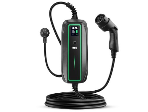 Green Cell Mobiele Oplader 3.6kW Type 2 - Schuko 6.5m GC PowerCable voor EV Elektrische Auto's en Plug-In Hybriden PHEV