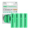 4x Oplaadbare batterijen AA R6 2600mAh Ni-MH accu's Green Cell
