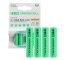 4x AAA Voorgeladen oplaadbare batterijen batterij HR03 800mAh Green Cell