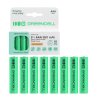 8x Oplaadbare batterijen AAA R3 950mAh Ni-MH accu's Green Cell