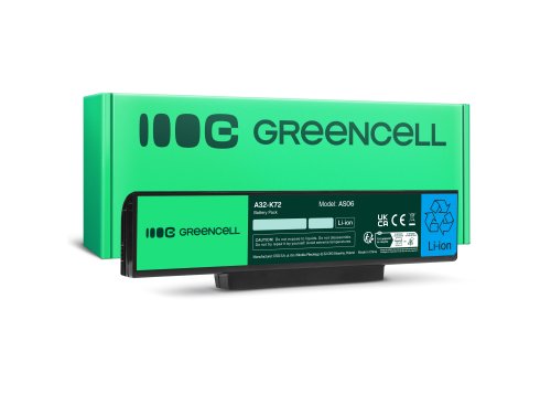 Green Cell Batterij A32-K72 voor Asus K72 K72D K72F K72J K73S K73SV X73S X77 N71 N71J N71V N73 N73J N73S N73SV