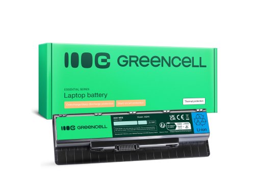Green Cell Batterij A32-N56 voor Asus N56 N56JR N56V N56VB N56VJ N56VM N56VZ N76 N76V N76VB N76VJ N76VZ N46 N46JV G56JR