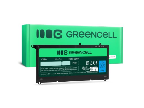 Green Cell Batterij 90V7W JD25G voor Dell XPS 13 9343 9350
