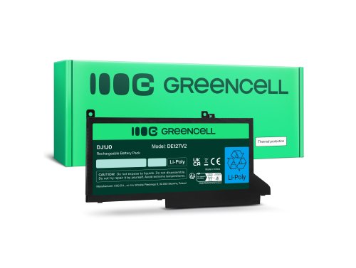 Green Cell Batterij DJ1J0 voor Dell Latitude 7280 7290 7380 7390 7480 7490