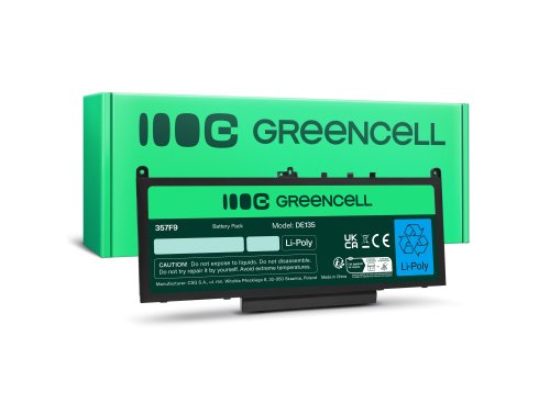 Green Cell Batterij J60J5 MC34Y voor Dell Latitude E7270 E7470