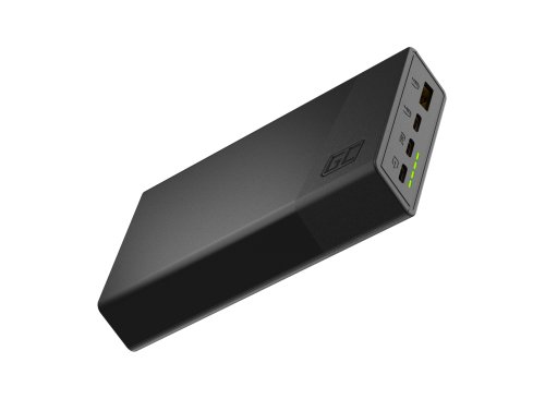 Green Cell PowerPlay20s Powerbank 20000mAh 22,5W PD USB C met snelladen voor iPhone 15 14 13 12 11 X, Samsung Galaxy S24