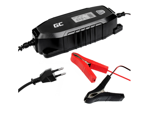 Automatische Batterijlader Green Cell voor Auto, Motorfiets 6 / 12V (4A) met intelligente diagnostiek