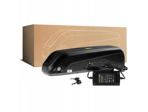 Green Cell Fietsaccu 36V 14.5Ah 522Wh Down Tube Ebike EC5 voor Ancheer, Samebike, Fafrees met Lader